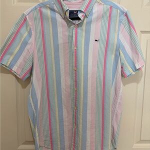 Vineyard Vines Men's Multicolor Striped Shirt